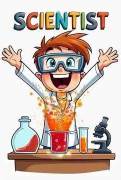 Happy Little Scientist at Work