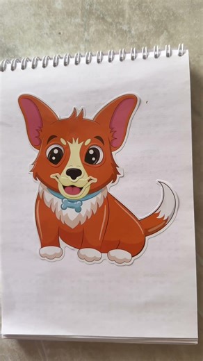 ASMR Paper Mood: Cute Dog & Stickers 🌸✨ #papercraft #books