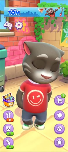 Talking Tom cat good morning #funny