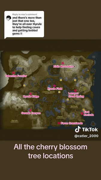 All Cherry Blossom Tree Locations in Tears of the Kingdom