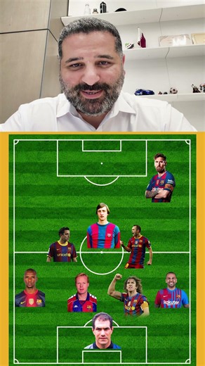 The Greatest XI in Barcelona History 🥶 #Barcelona #Flick #Messi #Yamal #football #WorldCup #RealM...