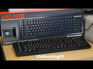 SteelSeries APEX M800 Keyboard Unboxing!!!