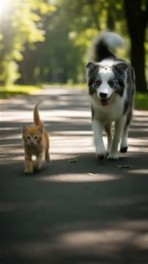 #DreamScreenAI #cute dog and running to fight #aivideo