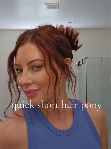 Quick and Easy Short Hair Pony Tutorial