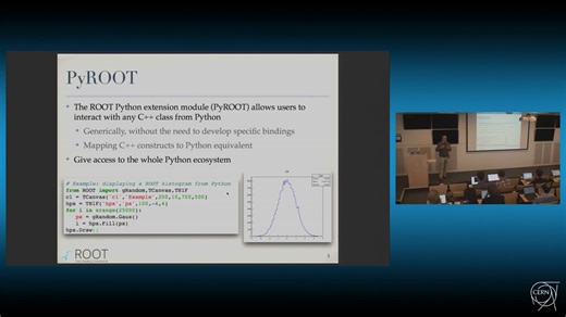 PyROOT: Seamless Melting of C++ and Python