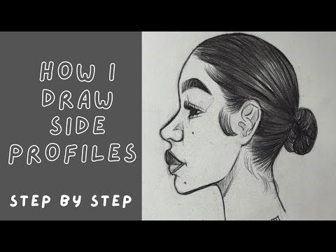 🌻How I Draw Side Profiles🌻• step by step tutorial