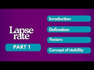 #01 Lapse rate and atmospheric stability part 1 (detailed and easy) UGC NET Environmental Science