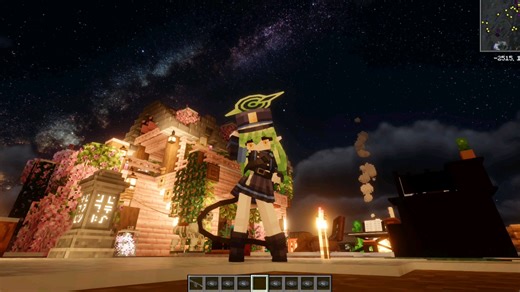 当你在MC里同时使用YSM模型，精妙背包以及自定义唱片