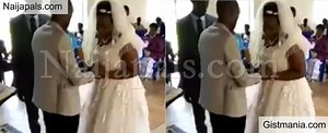 Drama As Bride Cries Uncontrollably At Her Wedding Ceremony (VIDEO)