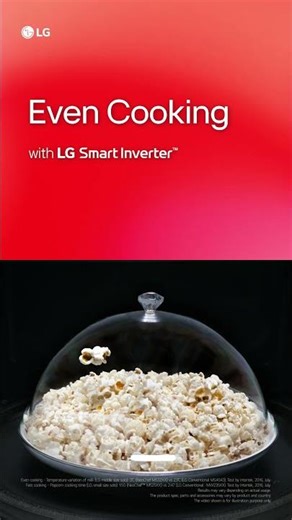 Fast & Even cooking with LG Smart Inverter™ Microwave Oven