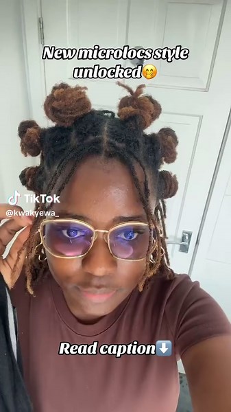 Locs diary (@kwakyewa_) - I have become a lazy lochead when it comes to styling my locs. I usually wear my locs down or do a half-up, half down style with bangs. This is partly because I try to avoid high- tension styles, so I don't affect the integrity of my locs. Buttt... ...I got bored and decided to try a new style. I'm at a point in my locs journey where I'm unable to do styles which look great on long locs or short locs. Because my locs are neither long nor short. I've seen a couple of loc