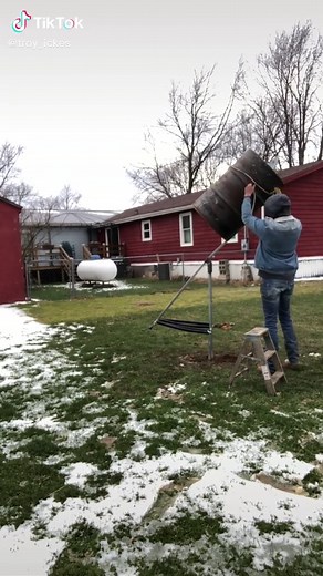 DIY Homemade Bucking Barrel for Bronc Riding at Home