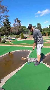 Who even builds bridges on a mini golf course...seriously