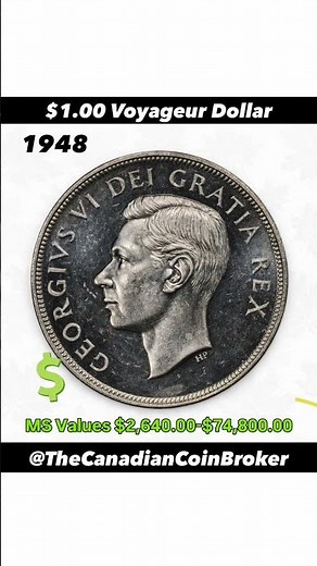 1948 Canadian Dollar Worth $74,800?! 😳🇨🇦