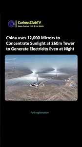 Twelve thousand computer-guided super mirror power plant
