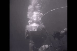 Diver Taking Pictures Fish Underwater 1950s Stok Videosu (%100 Telifsiz) 3478483969 | Shutterstock