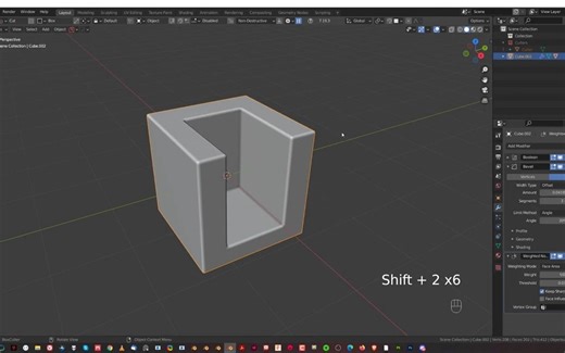 【blender建模】hardops和boxcutter插件教学