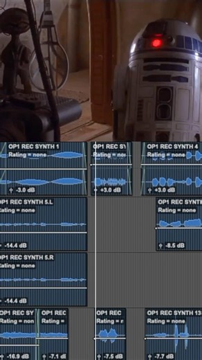 R2-D2 Star Wars sound re-construction 🚀🛸 with the OG Op-1 synth ✨ *Music by John Williams*