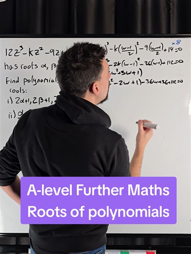A-level Further Maths - Roots of polynomials #myedspace #myedspacemaths #furthermaths #alevels #nickdoesmaths