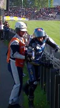 A bizarre one for Alex Márquez as he loses it on the straight 😳