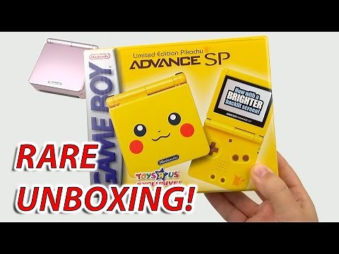 EXTREMELY RARE Unboxing: Pikachu Gameboy Advance SP