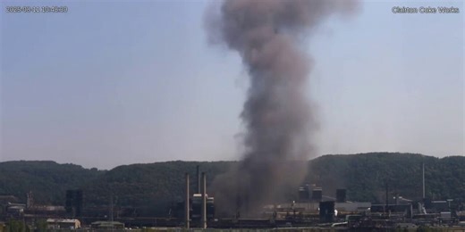 Video shows moment Pennsylvania US Steel plant explodes