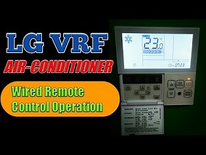 LG VRF: How to Operate Wired Remote Control |Kuya JTechnology|