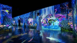 Galaxy & teamLab: Catching and Collecting in the Sacred Forest | teamLab