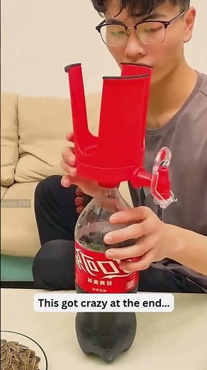 🌿Red Soda Bottle Dispenser 🍹 | Smart Kitchen Soda Organizer You Need #3753 ‪@sovorsgadget‬