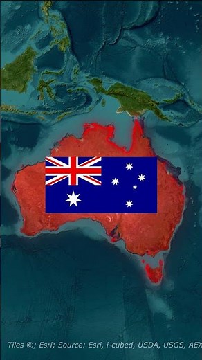 Why Australia and New Zealand Have Almost the Same Flag #geography #map