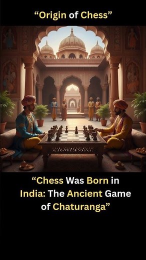 “Chess Originated in India: The Ancient Game of Chaturanga #chesshistory #indiafacts #history ”