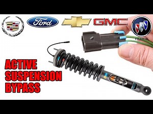 How To Bypass Electronic Suspension Struts For GM & Ford Vehicles Cheap and Easy!
