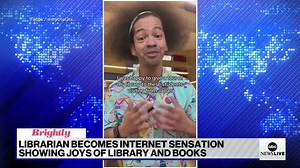 A librarian goes viral for sharing the joys of borrowing books, telling us "the best card in your wallet is indeed a library card." "Everyone belongs in libraries ... people are just seeing how powerful their local library is." | ABC News Live