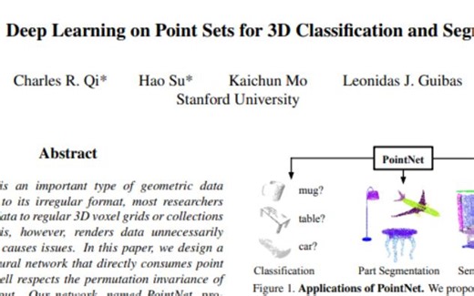 PointNet: Deep Learning on Point Sets