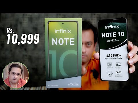 Infinix Note 10 unboxing and quick review - Helio G85, dual speakers, 18W charger