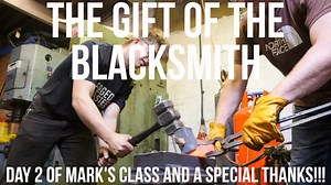 1.1K views · 27 reactions | Forging on day 2 of Mark's 3-day blacksmithing class + I receive a lovely gift in the mail! A great day! Subscribe to my YouTube channel for more! https://www.youtube.com/alecsteele | Alec Steele | Facebook