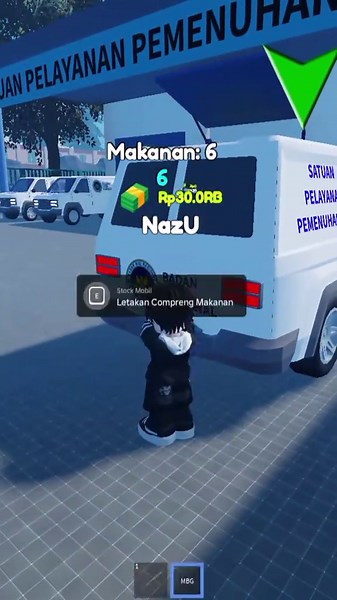 Day 1 jadi pengantar MBG #roblox #robloxfyp #mbg #robloxtrend | nama map mbg di roblox