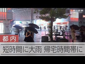 【大雨】東京都内、100ミリ超の猛烈な雨