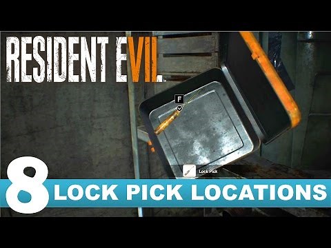 RESIDENT EVIL 7 - All Lockpick Locations in Easy / Normal Difficulty [Written Commentary]