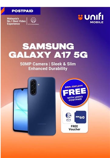 Dapatkan Samsung Galaxy A17 5G Secara PERCUMA!