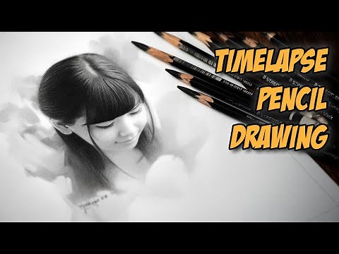 Beautiful Japanese Girl Pencil Drawing || 003