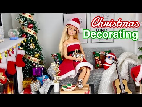 Decorating for CHRISTMAS! Barbie Dollhouse Holiday Decor