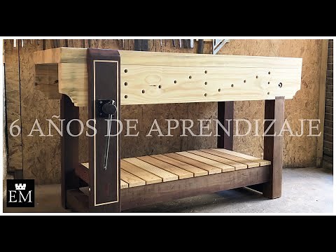 FABRICANDO UN BANCO CARPINTERO //TUTORIAL COMPLETO DE PRINCIPIO A FIN