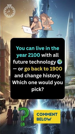 2100 or 1900? Which World Would You Choose? 🤔🌍