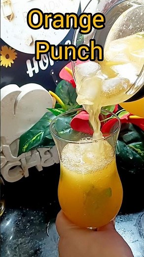 Refreshing Orange Punch Recipe | Perfect iftar Party Drink 🍊