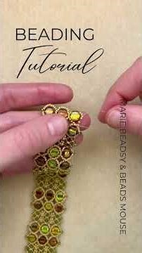 DIY Beaded Bracelet with Honeycomb and Seed Beads #beadedjewelry #beading #beadedbracelet #beadwork