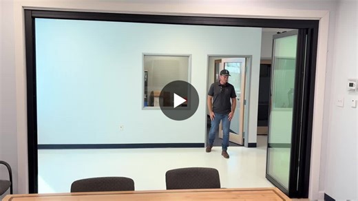 Builders FirstSource Houston showroom now has a full size door demo of Glass Expanse