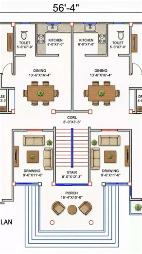 Typical Floor Plan. AutoCAD Drawing. Floor Plan.