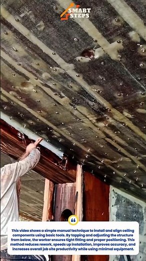 This Simple Ceiling Installation Trick Saves Time on Construction Jobs