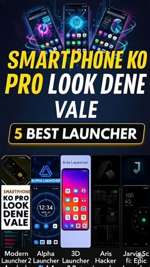 Smartphone Ko Pro Look Dene Bale😱 5 Best Launcher🔥 #shorts Youtube Shorts #androidlauncher #tech